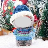 Mini poupées de Noël faites à la main avec ensemble de tenues de Noël pour LABUBU