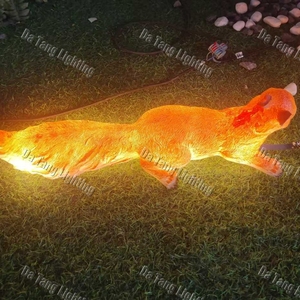 Escultura Luminosa de Fibra de Vidrio con Forma de Animal para Parques, Jardines y Proyectos de Decoración de Paisajes Exteriores - Product Image 4