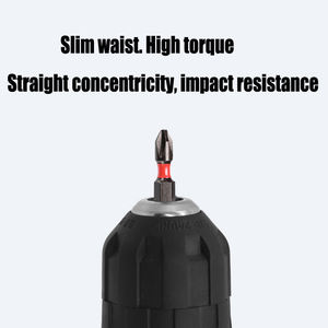 مثقاب مغناطيسي ذو رأس مربع من Phillips طراز S2 ودرجة صناعية 25 مم مثقاب ثقب بشكل مضلع مزود بحلقة حمراء اللون - Product Image 5