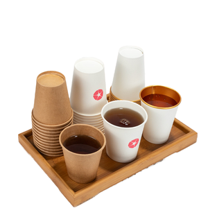 사용자 정의 2/4/7oz 단일 벽 공예 종이 컵 미니 작은 시음 컵 금박 스탬핑과 두꺼운 일회용 에스프레소 컵 - Product Image 4