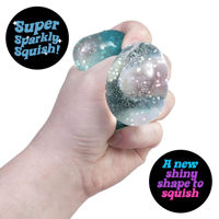 Jouet Squishy en Cristal Rempli de Liquide Scintillant, Balle Anti-Stress Sensorielle pour Enfants, Vente en Gros