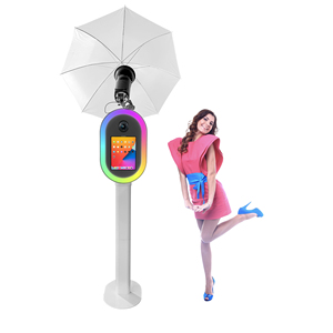 Thời trang Photo Booth máy ảnh và iPad máy với LED RGB ánh sáng, đèn flash bên ngoài thích nghi với gian hàng kinh doanh - Product Image 4
