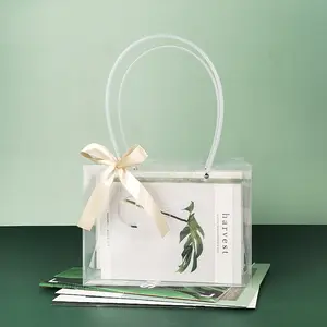 Пользовательский прозрачный водонепроницаемый Пляжный ПВХ материал Сувенирный свадебный подарок сумка для покупок прозрачная сумка