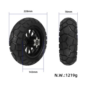 Original Kukirin G2 Pro DB <b>Electric</b> Scooter Wheels with 9" 9*3.0-5.5 Tires 9 Inch Rim with Tubeless Tire Wheel - Product Image 2