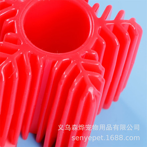 Jouet pour animaux de compagnie en forme de flocon de neige en TPR, durable, à mâcher, nettoyant pour les dents, amusant pour les chiens, jouet d'entraînement, vente en gros. - Product Image 1