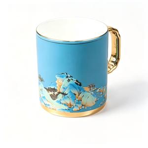 <span class=keywords><strong>Mug</strong></span> rétro en <span class=keywords><strong>porcelaine</strong></span> <span class=keywords><strong>fine</strong></span> de qualité supérieure, motif paysage 'Mille rivières et montagnes', isolé, grande capacité, élégant, pour café et thé - Product Image 3