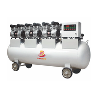 Compresseur d'air 3 cylindres sans huile 300l/min, compresseur d'air silencieux, machines industrielles, compresseur d'air 100 litres