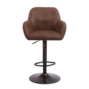 <span class=keywords><strong>Chaise</strong></span> de bar moderne <span class=keywords><strong>avec</strong></span> <span class=keywords><strong>dossier</strong></span> simple, tabouret haut pivotant et réglable en hauteur pour cuisine et réception d'hôtel, utilisation par les caissiers - Product Image 4