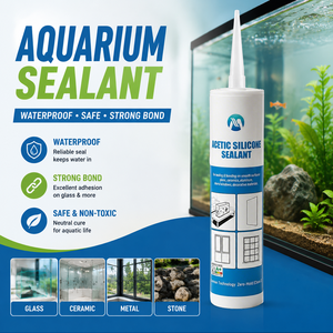 Sellador de Silicona Ácida de Uso General, Adhesivo Impermeable Potente para Sellado de <span class=keywords><strong>Piscinas</strong></span>, Vidrio y Acuarios - Product Image 2