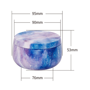 95*53 Mét bán buôn chấp nhận tùy chỉnh in 7 oz ngắn vòng kim loại hộp thiếc cho nến trà món quà hét lên - Product Image 1