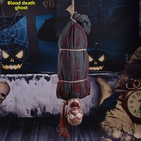 Décoration d'Halloween DAMAI, fantôme effrayant, animatronique en plastique, pour intérieur et extérieur, accessoires pour adultes, laser 5W, sans batterie