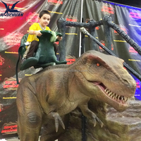 Animatroniques de vrais dinosaures pour le jeu intérieur/extérieur Adultes et enfants Ride-On pour Garden Adventure Park ou Playhouse