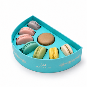 Eco-Friendly Biodegradable Recycled Rainbow Macaron Rigid Gift <b>Box</b> with UV Matte Finish for Desserts Candy and <b>Small</b> Gifts - Product Image 5