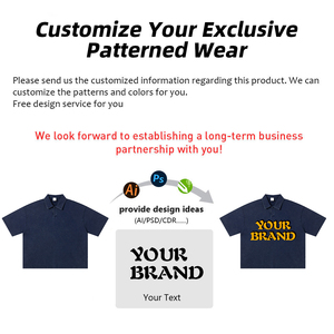 Camiseta de Manga Corta para Hombre, 100% Algodón, Estilo Vintage, Lavado a la Nieve, Corte Cuadrado, Cuello Polo - Product Image 4