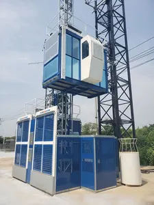 Professional SC100 SC200 Material And Passenger Elevator Cargo Lift Building Construction Hoist