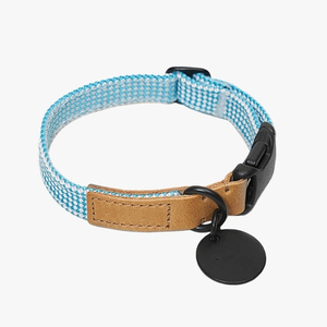 Collar para mascotas, Collar para perros, cuerda de tracción, Collar para cuello de perro, cubierta blanca para cuello de perro con flores pequeñas, se puede grabar con palabras - Product Image 2