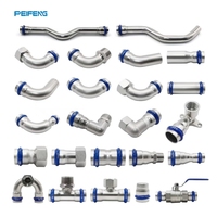 Raccords de tuyauterie haute pression en acier inoxydable 316L PEIFENG, raccord en T pour tuyau PEX, raccord à sertir mâle pour système de chauffage et de plomberie