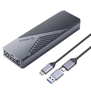Boîtier <span class=keywords><strong>SSD</strong></span> <span class=keywords><strong>ORICO</strong></span> CNM2-U4 USB4 M.2 NVMe 40 Gbps haute vitesse pour <span class=keywords><strong>SSD</strong></span> jusqu'à 8 To, dissipation thermique en aluminium - Product Image 1