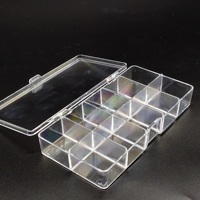 Boîte de rangement en PS à 10 compartiments pour petites pièces de quincaillerie, organisateur de perles artisanales, petits accessoires