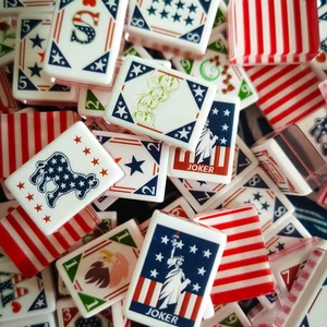 Nuevo Juego de Mahjong Americano Moderno con Temática 'Once Upon a Time America', Hecho a Mano en Acrílico, Ecológico, Portátil, para Regalo - Product Image 2