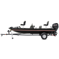 Bateau de Pêche à Basse KINOCEAN 2025 en Aluminium de 17 Pieds, Qualité Supérieure, avec Console Latérale, Neuf, Type Jon Boat, Idéal Sports, En Promotion