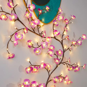 Lumière d'ambiance LED en plastique en forme de branche de cerisier, alimentée par USB, pour décoration de mariage et de festival en extérieur/<span class=keywords><strong>intérieur</strong></span> - Product Image 5