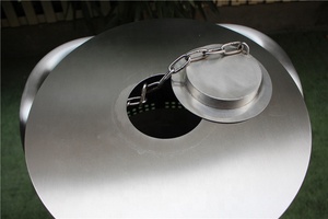 316 Thép Không Gỉ Ngoài Trời Kim Loại Thương Mại Thùng Rác <span class=keywords><strong>Bin</strong></span> - Product Image 5