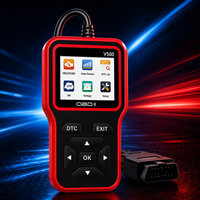 Lecteur de codes OBD2 V500 pour voiture, détecteur de pannes moteur, outil de suppression des DTC avec flux de données en temps réel, test de conformité I/M et test de tension