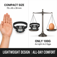Lampe frontale à détecteur de mouvement rechargeable 600LM XPG2 LED Type-C avec lumière rouge stroboscopique pour le camping et la chasse