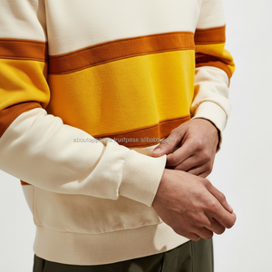 Sudadera de Hombre Personalizada al por Mayor, de Invierno, Bordada, Gruesa, Cuello Redondo, 100% Algodón, sin Capucha - Product Image 1