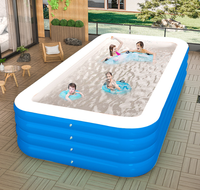 Piscine gonflable d'extérieur MingChan 150*105cm, durable et écologique, pour adultes, enfants et bébés, jouets de piscine inclus