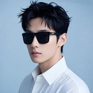 Gafas de Sol Deportivas Slyx, Montura Cuadrada Negra, Lentes Polarizadas UV400 TAC, Material de PC, para Conducir y Actividades al Aire Libre - Product Image 4