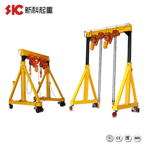 Nouvelle conception réglable 1 2 5 10 tonnes petite grue à portique portable avec palan électrique - Product Image 2