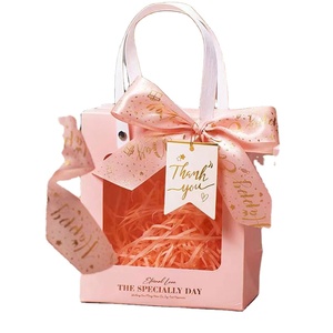 Bolsa de Regalo con Ventana, Bolsa de Embalaje Visual con Diseño de Ventana, Exquisita Bolsa de Papel Portátil - Product Image 1