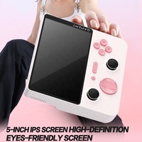 Console de jeu portable rétro E5 Plus de 5 pouces avec processeur RK3566, Wi-Fi, double système d'exploitation, plus de 10000 jeux et prise en charge TV/manette