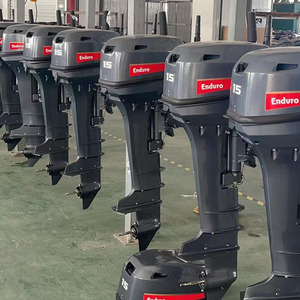2 Stroke 15HP 2 Cylinder <b>Gasoline</b> Engine Model E15DMHL From Guangdong China for Boat Use - Product Image 2