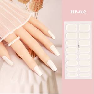 Autocollants pour <span class=keywords><strong>ongles</strong></span> en gel semi-durci 16 pièces bandes d'<span class=keywords><strong>ongles</strong></span> en gel souple à couverture complète <span class=keywords><strong>avec</strong></span> lampe adhésive UV/LED durci imperméable à l'eau longue durée - Product Image 2