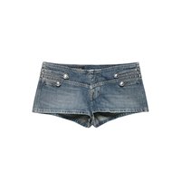 ZEVITY Vêtements Femme 2026 Nouvelle Collection Été Short en Jean Mini Taille Basse Rétro Chic pour Femme Pantalon Court Femme