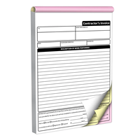 Carnet de commandes personnalisé avec logo, 2 feuillets, papier autocopiant NCR, format A4/A5, duplicata, factures et reçus, reliure parfaite, gaufré, robuste