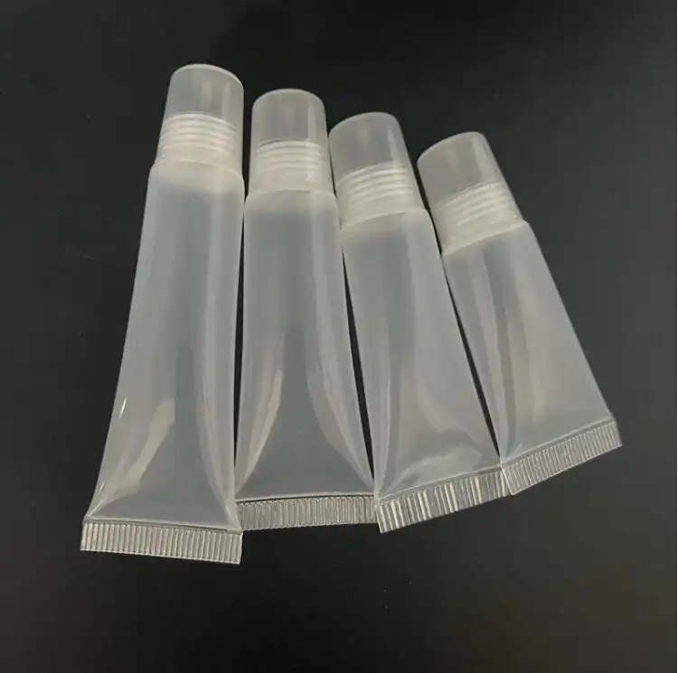 5ml 8ml 10ml 15ml Transparent Plastic Soft Tube For Lip Balm Lip Gloss Tube Squeeze Soft Tube Bottle