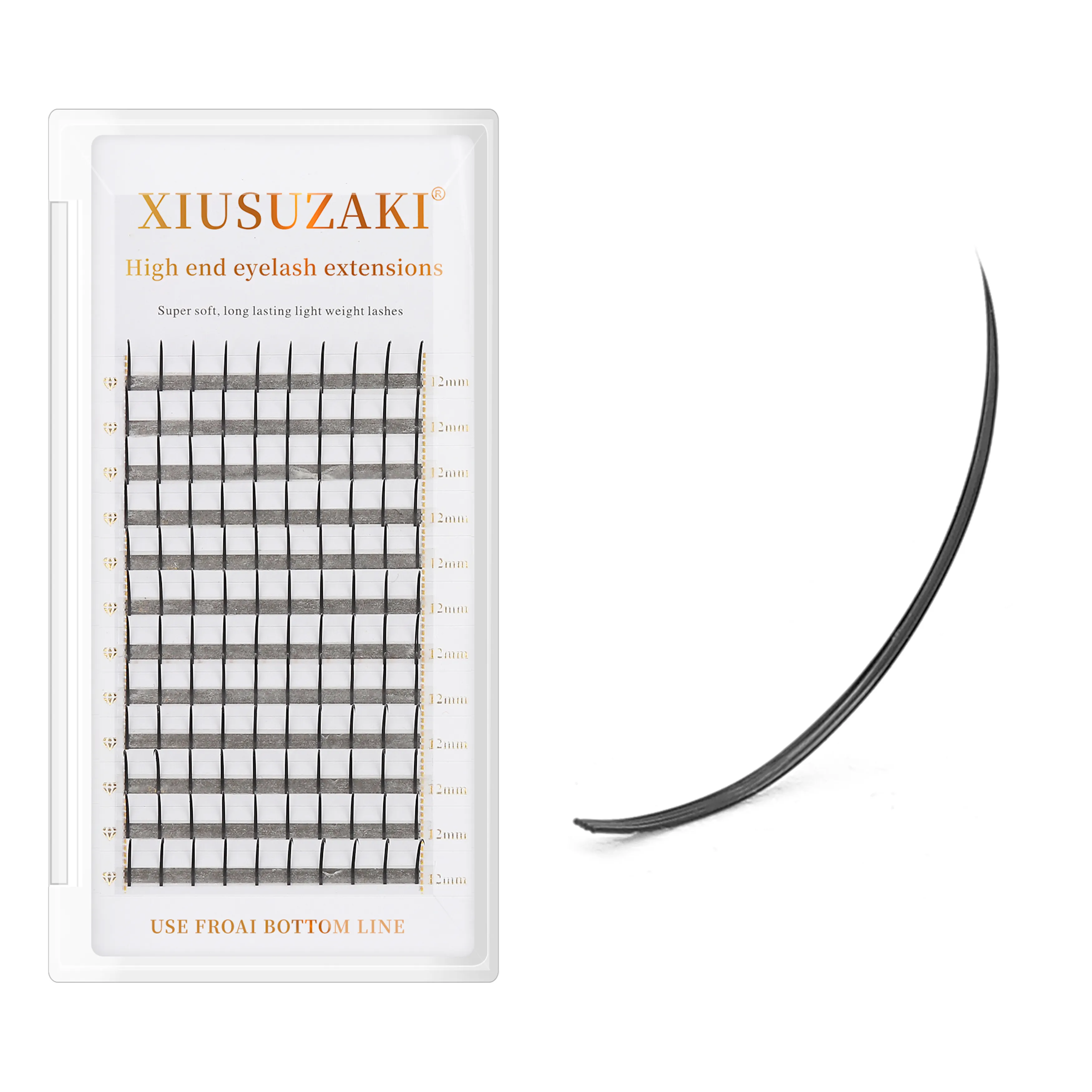 XIUSUZAKI LASHES Wispy Spikes Easy Eyelash Extension Fairy Eyelashes Promade spikes lashes For Eyelash Extension