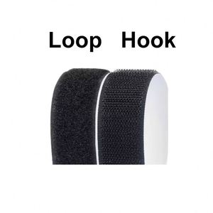 Ruban adhésif en nylon 0,5 pouce * 100 pieds Noir Blanc Bandes auto-agrippantes double face Écologiques Auto-adhésives 12,5 MM * 30 M - Product Image 2