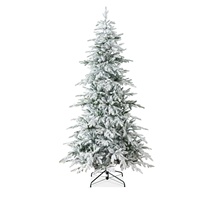 Arbre de Noël d'intérieur floqué en PE, vente en gros d'usine, avec lumières personnalisées, décorations et ornements, type de base pour arbre de Noël
