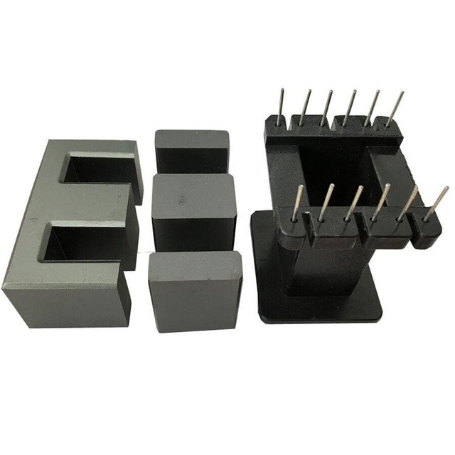 High Frequency EE Type Soft Mn-Zn Ferrite Core With Vertical Bobbin for Transformer