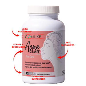 OEM Hizmeti Doğal Akne Temel Ürünleri Vegan Kapsüller <span class=keywords><strong>Anti</strong></span> AKNE Kapsülü En Çok Satan Yüz Serumu AKNE Lekeleri Kapsülü - Product Image 6