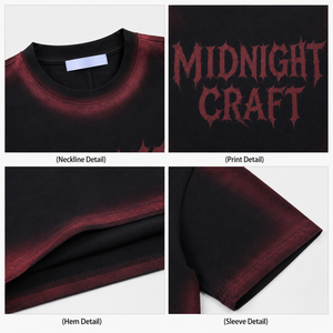 Camiseta Streetwear Personalizada de Algodón Pesado de 300GSM con Lavado Ácido, Estilo Oversize, Corte Cropped, Gráfico de Pedrería para Hombre - Product Image 3