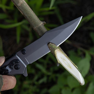 Bochen mejor <span class=keywords><strong>precio</strong></span> comprar cuchillo plegable bolsillo recubierto de titanio al aire libre caza supervivencia Camping G10 cuchillos autodefensa rescate - Product Image 5