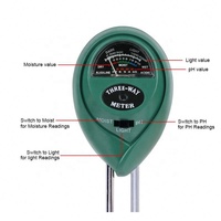 Medidor de Suelo 3 en 1, Precio de Fábrica, Sensor de Humedad y Luz del Suelo, Analizador Digital, Detector de Pruebas para Jardinería, Herramienta Agrícola, Medidor de pH del Suelo