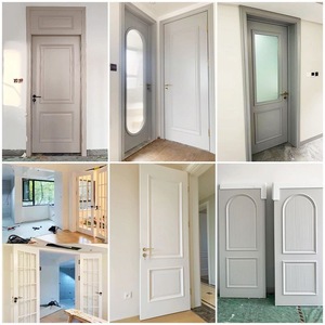 Puerta <span class=keywords><strong>de</strong></span> <span class=keywords><strong>Tablero</strong></span> <span class=keywords><strong>de</strong></span> Melamina Moderna <span class=keywords><strong>de</strong></span> Estilo Francés con Acabado Pulido y Aislamiento Acústico - Product Image 6