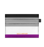 Aromantic Rainbow Super Slim Doppelseitig bedruckter Kartenhalter, tragbarer Kreditkartenhalter aus PU-Leder für Männer und Frauen